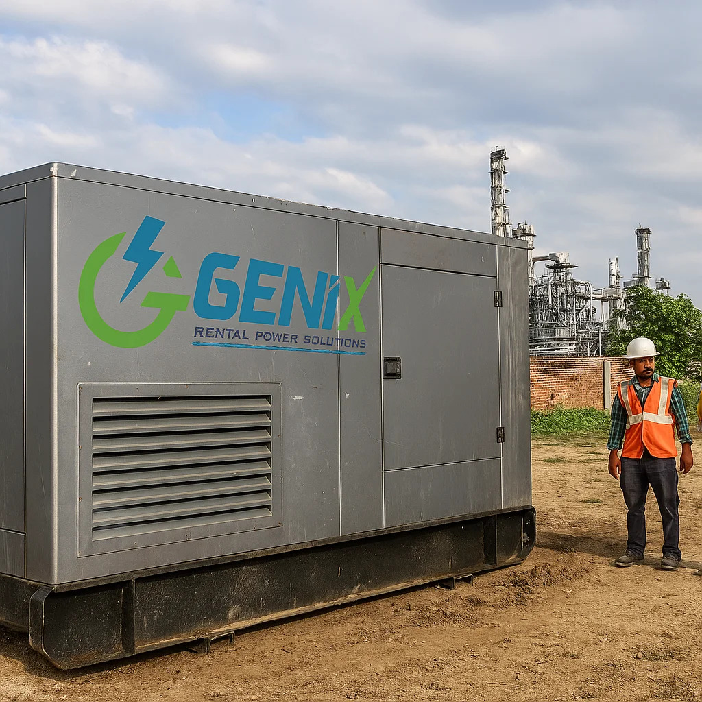 Customer being consulted on a used diesel generator purchase